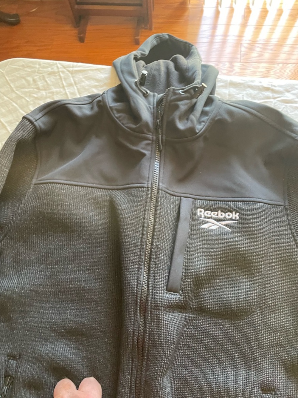 Reebok Black Men's Performance Full-Zip Jacket
